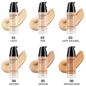 SACE LADY Matte Liquid Foundation  Long Wearing Flawless Foundation with Medium-Full Coverage  Poreless Face Makeup  0.50Fl Oz/15ml  Natural - silky long wear foundation