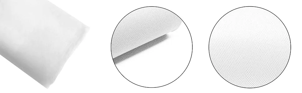 Craft And Party  54 by 40 Yards (120 ft) Fabric Tulle Bolt for Wedding and Decoration (White) 54 x 40 yards White - product information 3