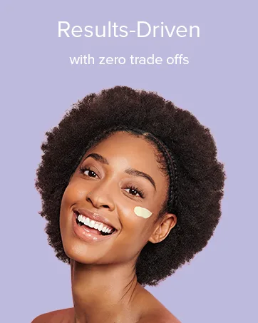 ClarityRx Brighten It 10% Lactic Acid Solution  Natural Plant-Based Exfoliating Face Treatment for Dark Spots  Discoloration & Uneven Skin (2 fl oz) - Smiling women with moisturizer on her face