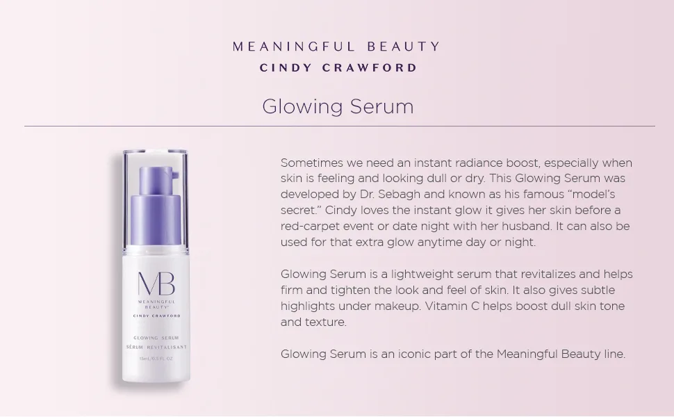 Meaningful Beauty Glowing Serum  0.5 Fl Oz - Meaningful Beauty Glowing Serum