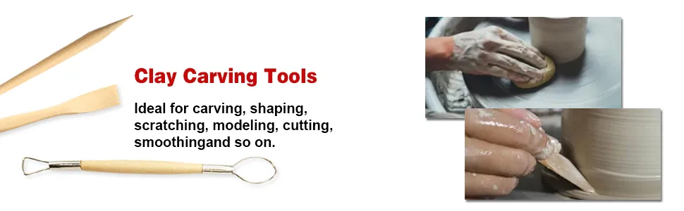 Polymer Clay Tools  Genround 25 Pcs Polymer Clay Sculpting Tools with Storage Bag Modeling Clay Tools Clay Sculpting Tools for Kids - clay tool