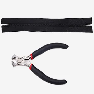 85 Pieces Zipper Repair Kit Zipper Replacement Zipper with Instruction Manual and Zipper Install Pliers Tool for Sewing Luggage Jackets Coat Jeans  Black and Silver - product information 2
