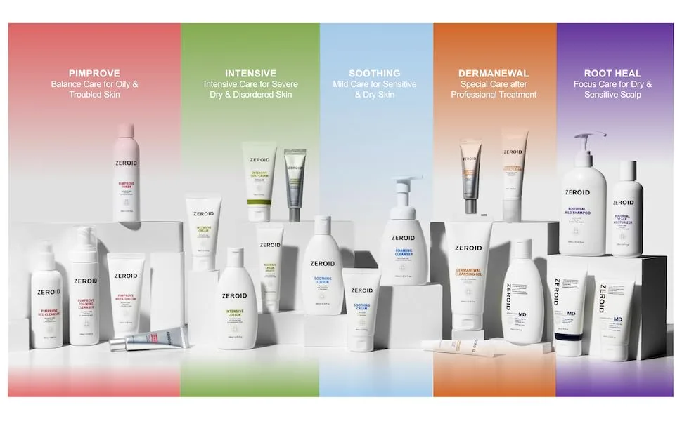 ZEROID Richenic Cream Urea 5% Intensive Care for Severe Dry & Disordered Skin (60 mL) - Zeroid brand family