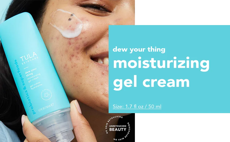 TULA Skin Care Dew Your Thing Moisturizing Gel Cream | Weightless Moisturizer for Face  Lightweight Water-Based Face Cream for Dewy Hydration | 1.7 oz. - Dew Your Thing