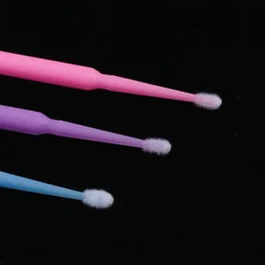 Shintop 300pcs Micro Applicator Brushes  Disposable Eyelash Extension Brushes for Makeup  Oral and Dental (Purple+Blue+Pink) - micro applicator