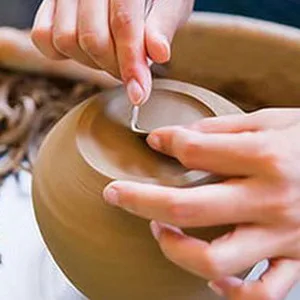 Fashion Road 6Pcs Clay Sculpting Tools  Clay Tools Pottery Tools Wooden Handle Double-Sided Set for Pottery Ceramics Sculpting Brown - product information 6