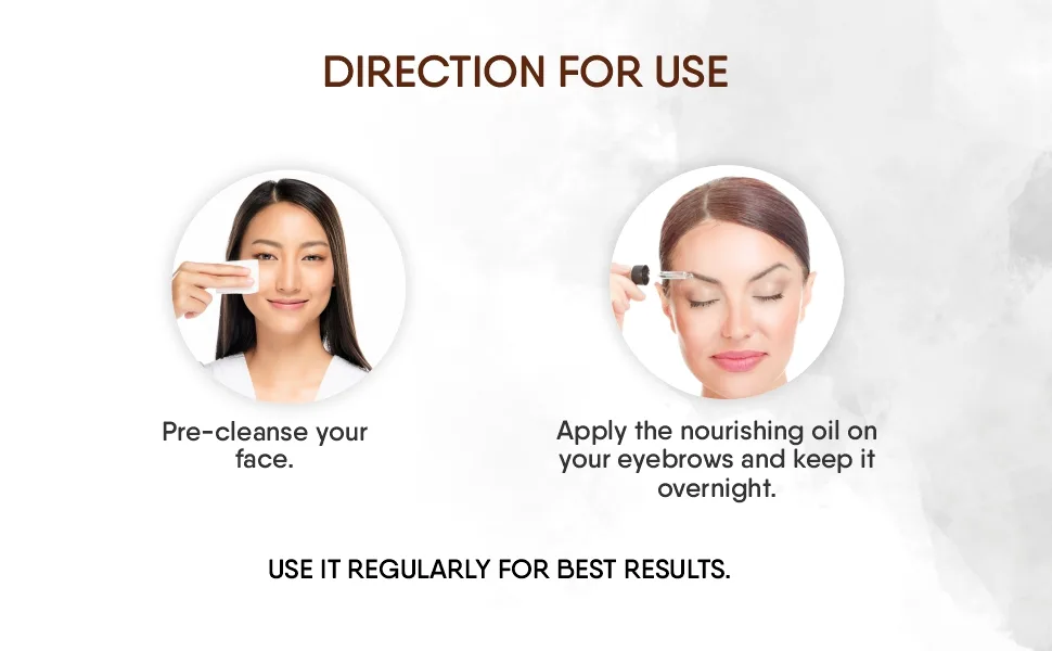 MINA iBrow Nourishing oil Stimulate Growth For Eyebrow  Eye Lashes  Hair  Skin Moisturizer(30 Ml) - eye brow enhancer