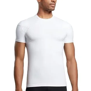 Tommie Copper Men's Pro-Grade Shoulder Support Shirt I UPF 50  Breathable  Short Sleeve Shirt  Upper Body & Posture Support Black Large - 0873MR FRONT
