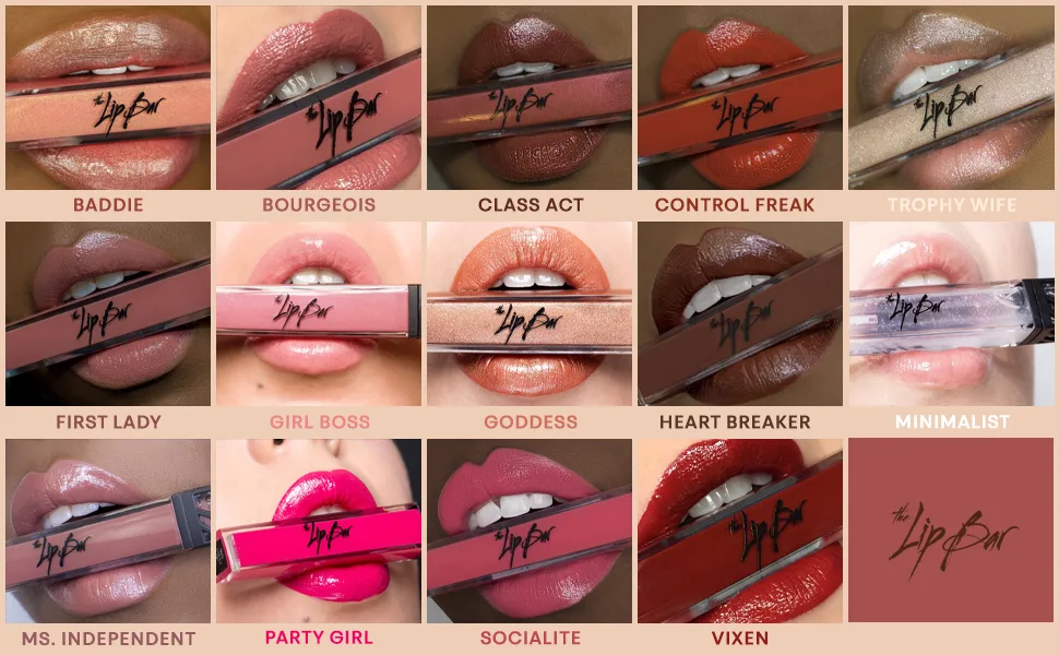 The Lip Bar | Vegan Lip Gloss | Organic - Goddess - shades