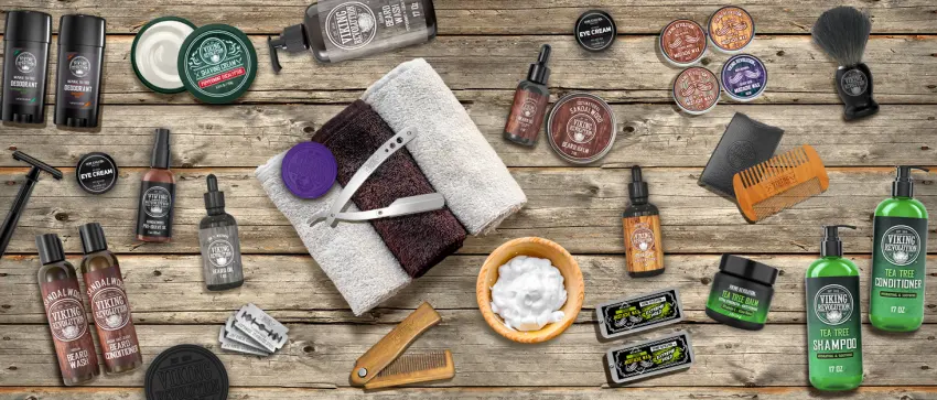 Viking Revolution Beard Balm Cedar & Pine Scent w/Argan & Jojoba Oils - Styles  Strengthens & Softens Beards & Mustaches - Leave in Conditioner Wax for Men - viking products