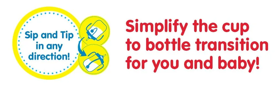 Dr. Brown's Baby's First Straw Cup Replacement Kit - Simplify the cup to bottle transition for you and baby! Sip and Tip in any direction!