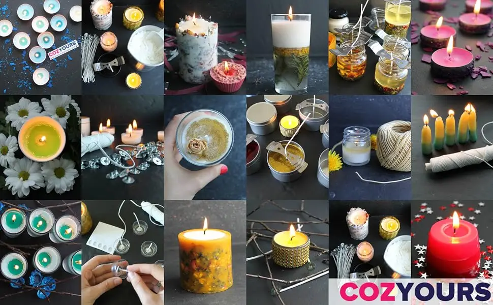 Cozyours Candle Dyes for Candle Making (Dye Flakes) - cozyours