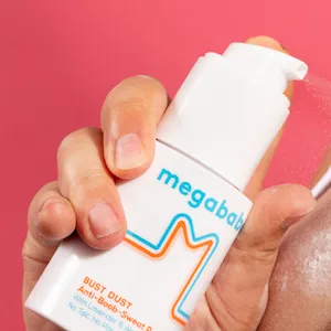 Megababe Sweat Absorbing Body Powder - Bust Dust | with Applicator Pump | Talc-Free  All Natural | 3 oz - Bust Dust spray