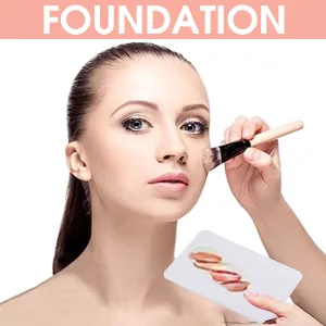 Small Stainless Steel Cosmetic Makeup Palette Spatula Rec Shape Mixing Plate Tool - Cosmetic Makeup Palette