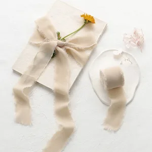 JEDIA Chiffon Ribbon  3 Rolls Champagne Beige Ribbon for Gift Wrapping  1.5 x 7Yd Chiffon Ribbon Set for Wedding  Bouquet Wrap  Bridal Bouquets  Wedding Invitations  DIY Crafts Beige pink 3 Rolls  1.5*21YD - product information 25