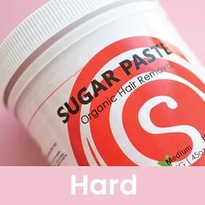 Sugaring Paste - Medium Grade Universal Paste for Large Areas  Back  Shoulders  Arms  Legs + Glove Set - Sugaring Paste Hard