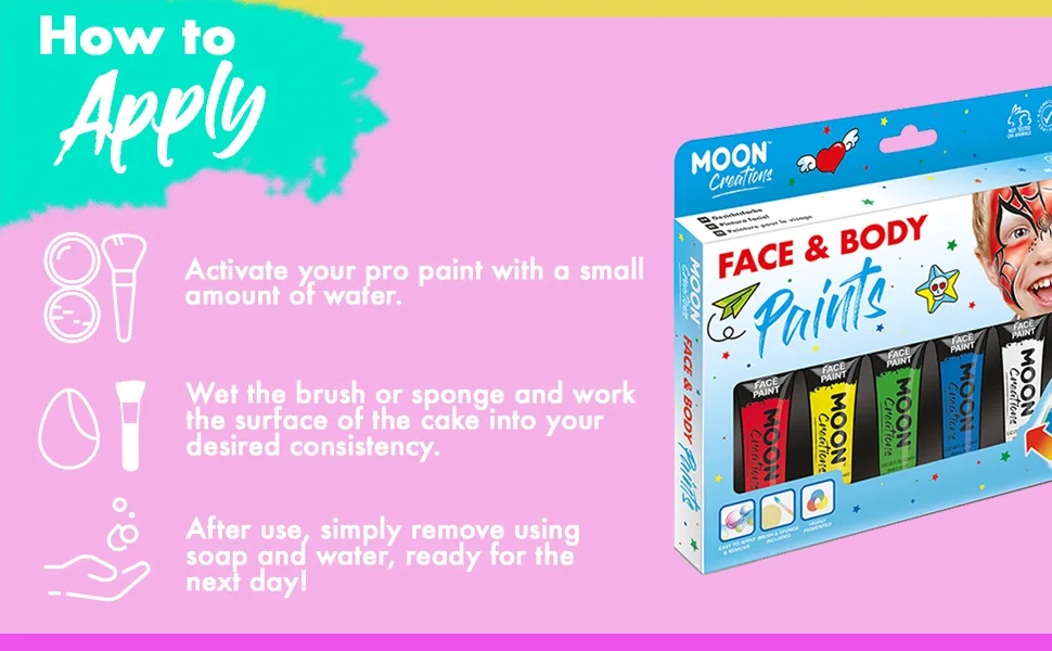 Face & Body Paint by Moon Creations - 0.40fl oz - Purple - Moon Creations