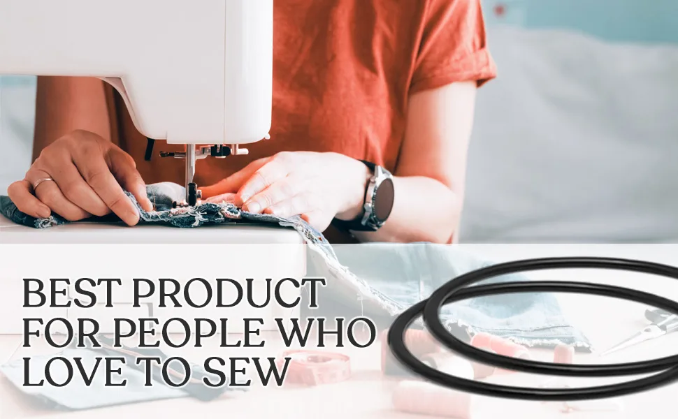 KCHEX 2 Universal Sewing Machine Motor Stretch Belt FIT 13-15 Singer White - servo motor sewing machine belt machine