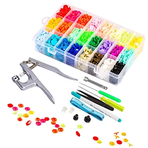 LYNDA Snaps and Snap Pliers Set  360 Sets T5 Plastic Buttons for Sewing and Crafting - product information 7