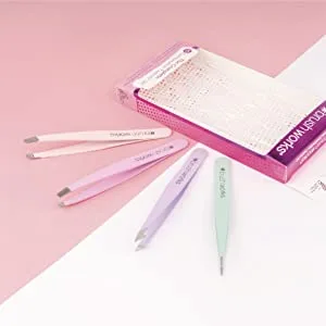 Tweezers by Brushworks HD Combination Tweezer Set - Pastels - product information 4