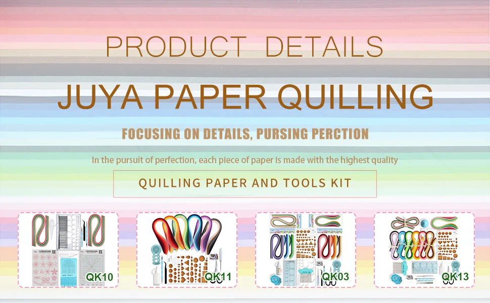 JUYA Paper Quilling Kit with 960 Strips and 14 Tools (Blue Tools  Width 3mm Have Glue) Width 3mm have Glue Blue Tools - Title for Quilling Paper and Tools Kit