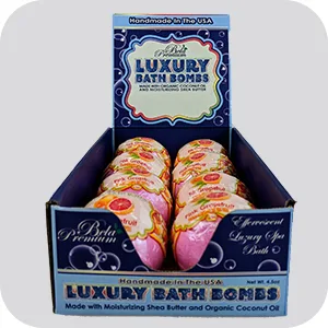 Bela Bath & Beauty  Bela Premium Bath Bombs  Pink Grapefruit  with Moisturizing Shea Butter and Coconut Oil  4.5 oz Each - Set of 8 - Bela Luxury Bath Bombs Pink Grapefruit 8 Piece Set