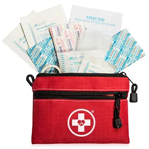 Swiss Safe Survival First Aid Kit Pocket Sized Pouch  Lightweight & Compact with Dual Zippers  64 Piece 1 - first aid bag with items