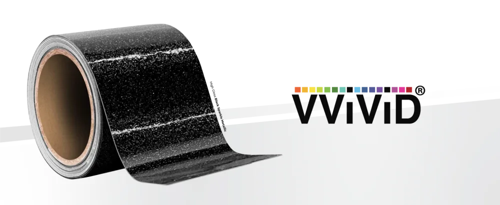 VViViD Black Gloss Air-Release Adhesive Vinyl Tape Roll (1/2 Inch x 20ft) 1/2 x 20ft - Banner gloss black sparkle metallic