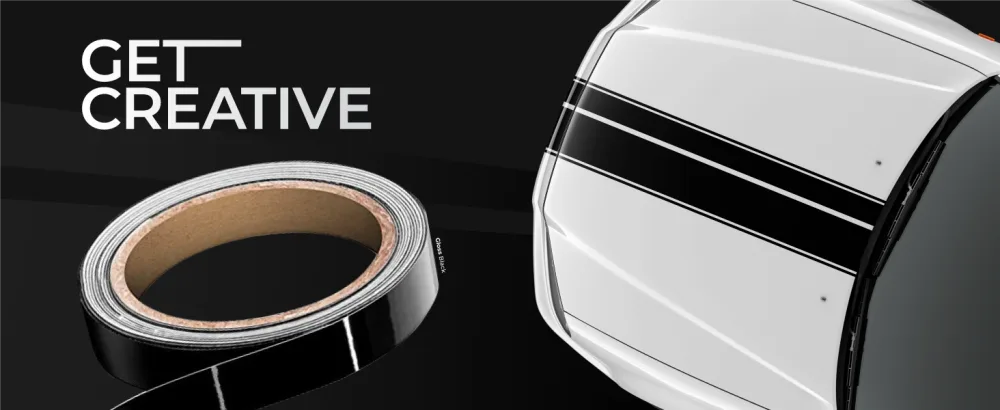 VViViD Black Gloss Air-Release Adhesive Vinyl Tape Roll (1/2 Inch x 20ft) 1/2 x 20ft - get creative stripes tape roll racing vvivid vinyl