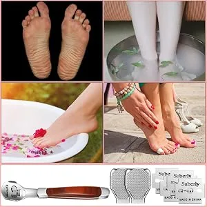 YIMART Foot Corn Removal Cutter Scraper With 10 Blades Cuticle Dead Skin Callus Remover Stainless Steel Professional Pedicure Tool Set - product information 6