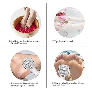 YIMART Foot Corn Removal Cutter Scraper With 10 Blades Cuticle Dead Skin Callus Remover Stainless Steel Professional Pedicure Tool Set - product information 7