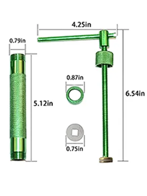 Darnell Nehemiah Metal Alloy Sugar Paste Extruder Craft Gun with 20 Tips Sugar Craft Fondant Cake Sculpture Polymer Clay Tool Perfect (Green) - clay extractor
