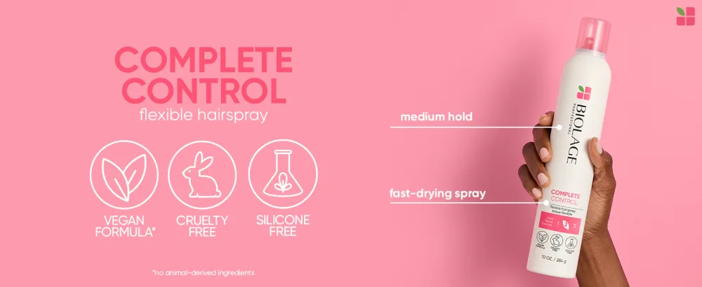 Biolage Styling Complete Control Hairspray | Adjustable Control Hairspray For Volume  Texture & Hold | For All Hair Types | Paraben-Free | Vegan | 10 Oz - hair,gel,men,styling,hold,products,cream,crew,biolage,curl,women,american,travel,firm,strong,paste