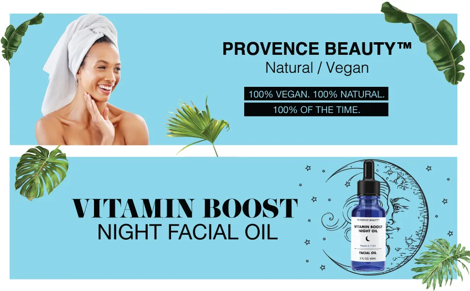 Vitamin Boost Night Facial Serum - Vitamin A  C and E for Anti-Aging  Wrinkle & Fine Line Reduction  Brightening  Damage Repairing Solution - 2 Fl Oz - main