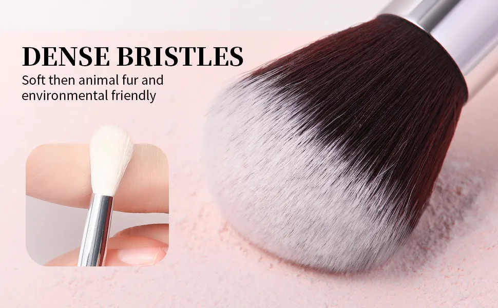 DUcare Travel Makeup Brushes set 15Pcs Makeup Brush Set with Bag Kabuki Foundation Blending Blush Eyeliner Shadow Brow Concealer Brushes Kit Black blackwithbag - ducare