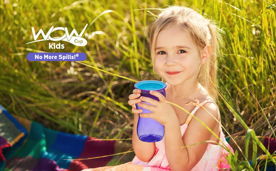 WOW CUP for Kids 360 Sippy Cup  Blue  10 oz / 296 ml - Kids Cup Header