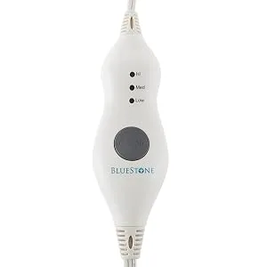 Electric Neck and Shoulder Warmer - Heating Pad with 3 Settings  Auto Shut-Off  Front Clasp  and Long Detachable Cord by Bluestone (Tan) Neck/Shoulder - AUTO SHUT-OFF