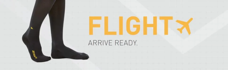 2XU Flight Compression Socks for Flight Support Wear Medium Black/Black - product information 1