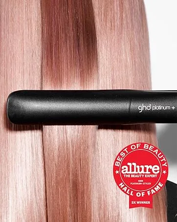ghd Dramatic Ending - Smooth & Finish Serum  1 fl. Oz. - ghd platinum+ black styler straightening hair with allure best of beauty badge