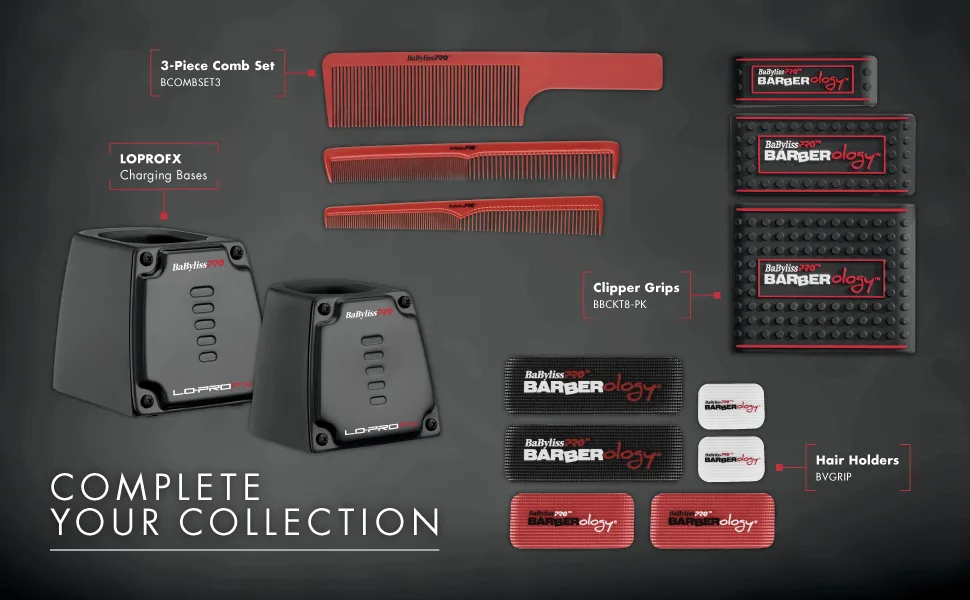 BabylissPRO Barberology Comb Set - LOPRO Complete your collection