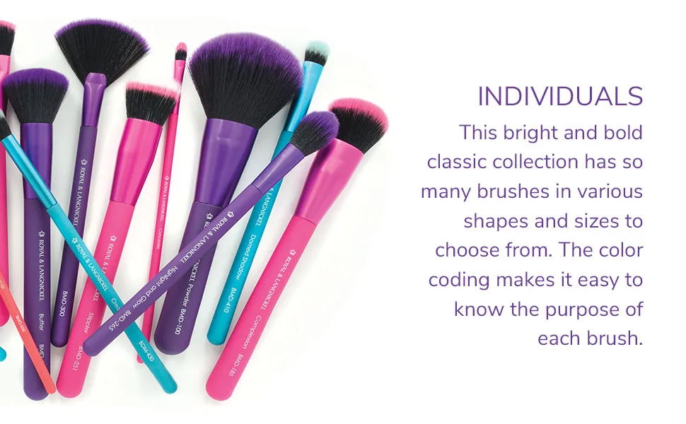 MODA Perfect Pairs Insta-Glow Makeup Kit Includes  Quick Contour and Highlight Brushes  Purple - MODA Makeup Brushes and Sets