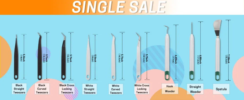 Craft Weeding Tools-Vinyl Weeder Basic Tool for Lettering (Hook Weeder) White Hook Weeder - Craft Weeding Tools