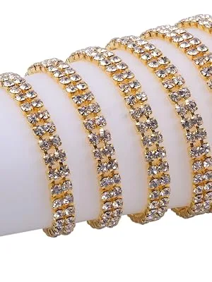 KAOYOO 2 Rows 2 Yards Crystal Rhinestone Close Chain Trim for Sewing Craft DIY Decoration 4.0mm/0.16 2 Rows 2 Yards-SS16/4.0mm/0.16 Silver - KAOYOO