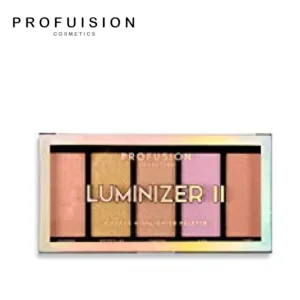 Profusion Cosmetics 5 pc Luminizer Makeup Palette Your Most Beautiful You Anti Aging Matte Bronzer Radiance Luminizer and Brightening Blush Palette II - product information 2