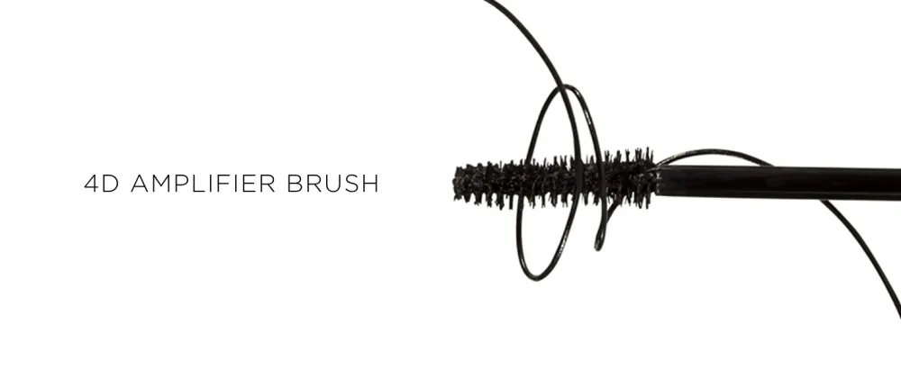 Hourglass Caution Extreme Lash Mascara. Volumizing and Lengthening Mascara for Dramatic Lashes. Cruelty-Free and Vegan - 4D AMPLIFIER BRUSH