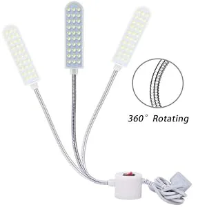 harmiey Sewing Machine Light (36LED) Gooseneck Work Light with Magnetic Mounting Base  White Soft Light for Lathes  Drill Presses  Workbenches - goose