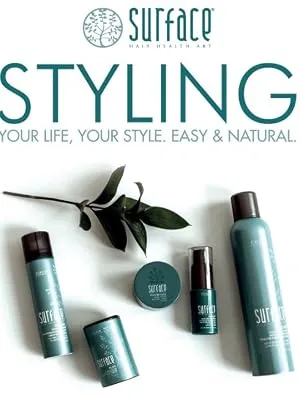 Surface Hair Impulse Finishing Spray  Fast And Flexible Hold  For Use With Thermal Styling  8 Fl. Oz. - surface hair styling volume natural mousse root life vegan sulfate free