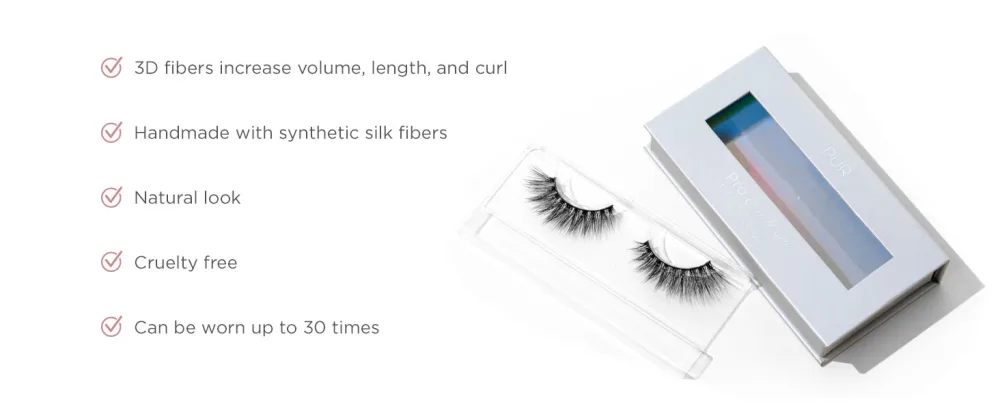 P R Pro Eyelashes Bombshell - PRO Eyelashes outside of carrying case with item traits.