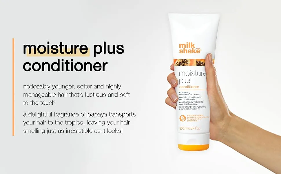 milk_shake Moisture Plus Conditioner  8.4 Fl Oz - shampoo hair milk shake dry damaged moisturizing hydrating sulfate free shampoos moisture types