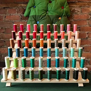 SAND MINE Wooden Thread Rack Sewing and Embroidery Thread Holder  60 Spools - product information 3
